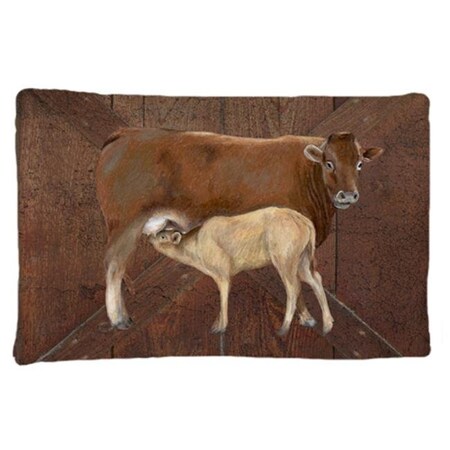 Carolines Treasures Carolines Treasures SB3074PILLOWCASE Cow Momma And Baby Moisture Wicking Fabric Standard Pillowcase SB3074PILLOWCASE